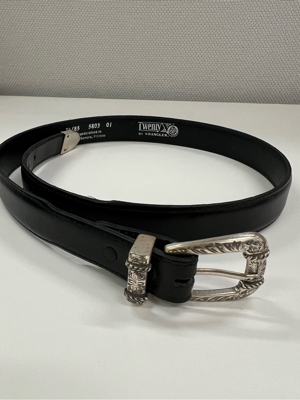 Twenty X Wrangler Western Buckle Leather Belt
